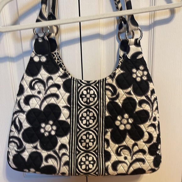 Vera Bradley Handbags - vera bradley large hobo tote bag in floral pattern Night and Day